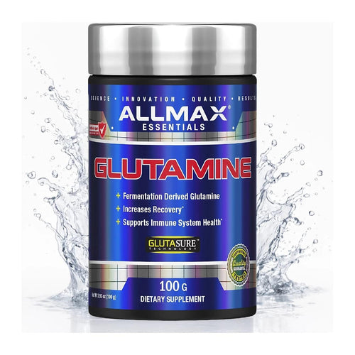ALLMAX Essentials GLUTAMINE - 100 g, 100 g tub front