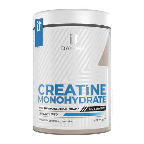 Day One Creatine Monohydrate – 100 Servings, front of tub