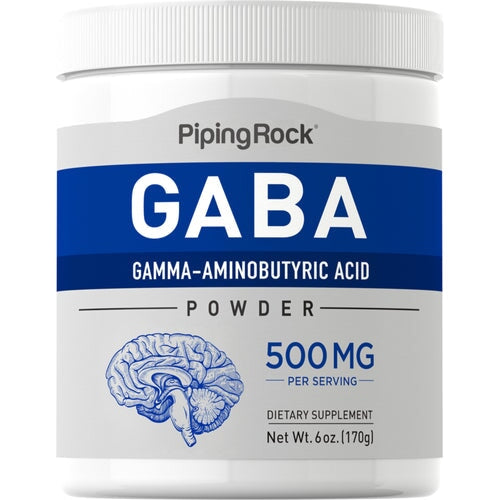 GABA Powder 170g By Piping Rock General Piping Rock