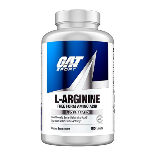 GAT Sport Essentials L-Arginine – 180 Tablets, front of bottle