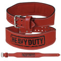 Leather Weight Lifting Belt by Heavy Duty