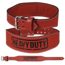 Leather Weight Lifting Belt by Heavy Duty