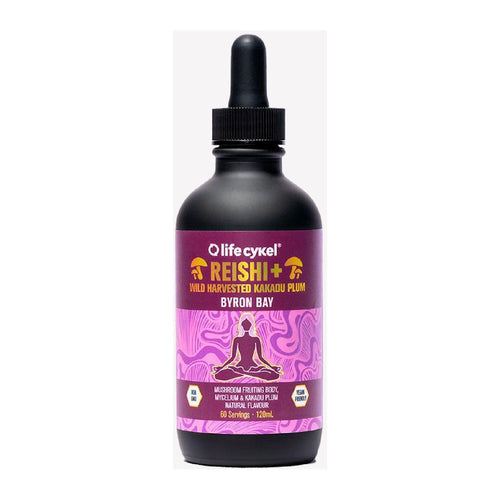 life cykel Reishi Mushroom Liquid Extract, 120 mL bottle front