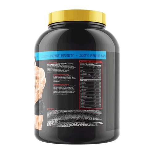MAX'S 100% WHEY PROTEIN, nutrition panel