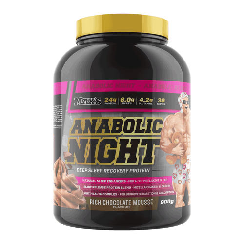 Max’s Anabolic Night Slow Release Casein Protein Rich Chocolate Mousse 2 Lbs