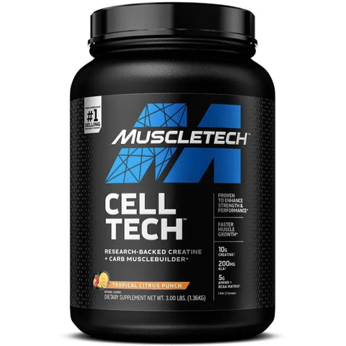 Muscletech Cell Tech 1.36kg muscle builder SUPPS247 Tropical Citrus Punch