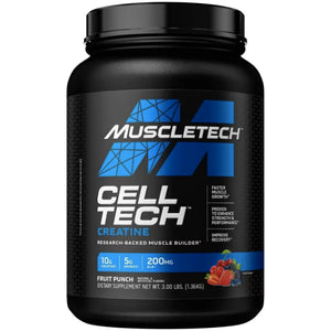 Muscletech Cell Tech 1.36kg muscle builder SUPPS247 Fruit Punch 