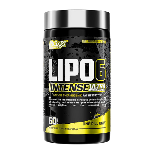 Lipo 6 Black Intense Ultra Concentrate by Nutrex Research, front of bottle