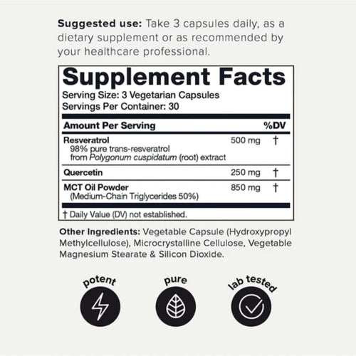 Resveratrol Ultra High Purity Antioxidants SUPPS247