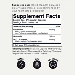 Resveratrol Ultra High Purity Antioxidants SUPPS247 