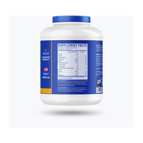 Ronnie Coleman King Whey Sports Protein 5lbs, supplement facts panel
