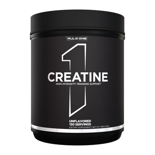 R1 Creatine by Rule One, 130 serve tub front