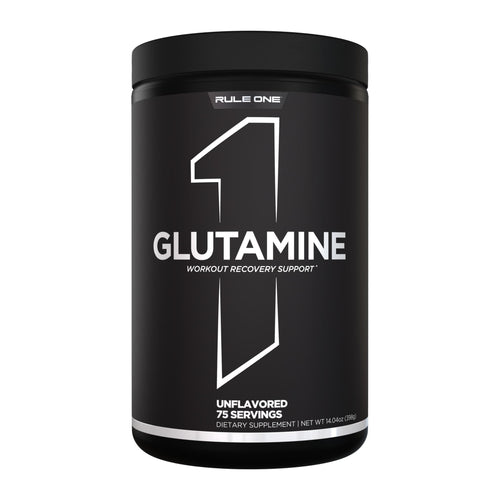 Rule One R1 Glutamine Powder – 75 Servings, 75 serve tub front