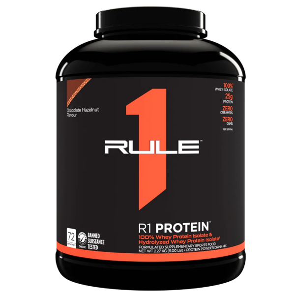 Whey Isolate Protein 5LB Chocolate Hazelnut by Rule 1 – Clearance Special