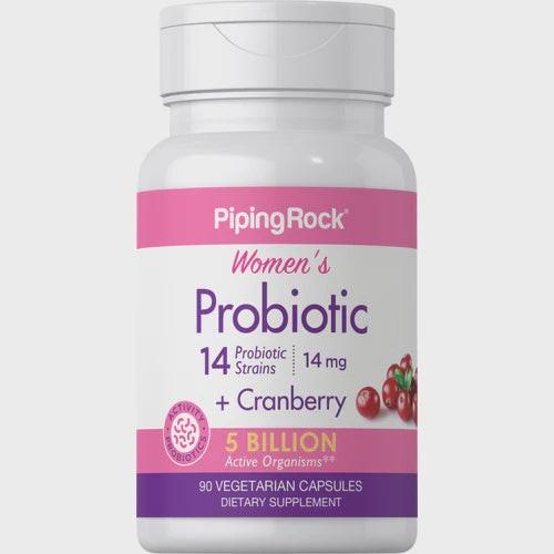 Women’s Probiotic + Cranberry, 90 Count General Piping Rock