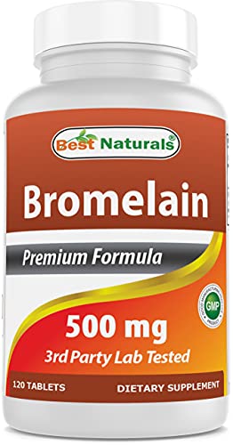 Best Naturals Bromelain 500 mg, 120 Tablets Enzymes supps247 