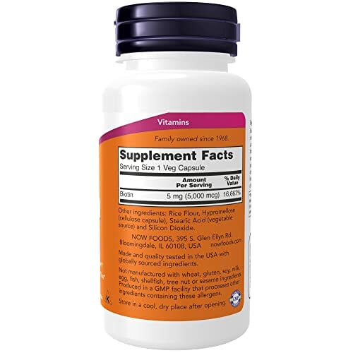 NOW Supplements, Biotin 5,000 mcg Back to results supps247