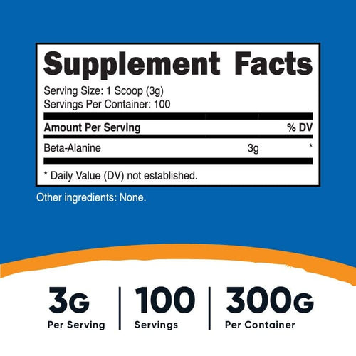 Nutricost Beta Alanine Powder 500 Grams Back to results supps247