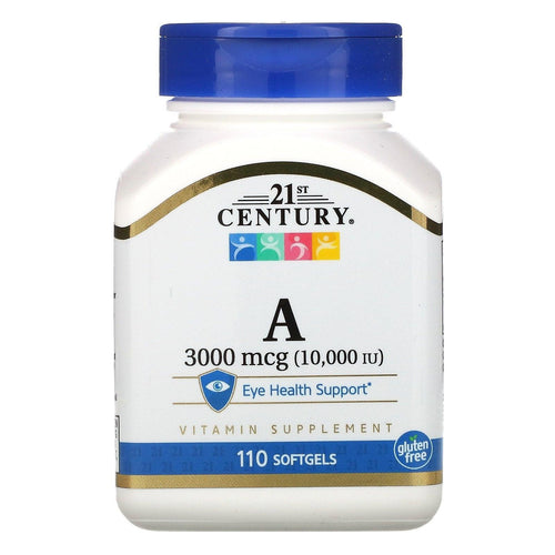 Vitamin A 10,000 Iu, 110 Softgel Capsules by 21st century Vitamins & Supplements 21st Century