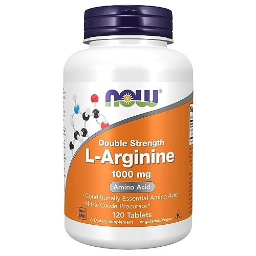 NOW L-Arginine 1000 mg, 120 Tablets Back to results supps247 120 Count (Pack of 1)
