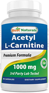 Best Naturals Acetyl L-Carnitine 1000mg L-carnitine supps247 60 Supps247