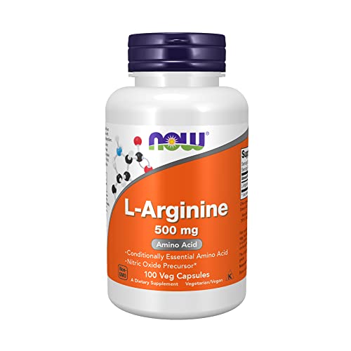 NOW L-Arginine 500 mg, 100 Capsules L-Arginine supps247