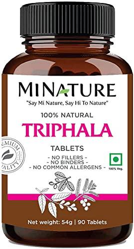 Triphala Tablets by mi nature -90 Tablets, 1000mg Ginseng supps247