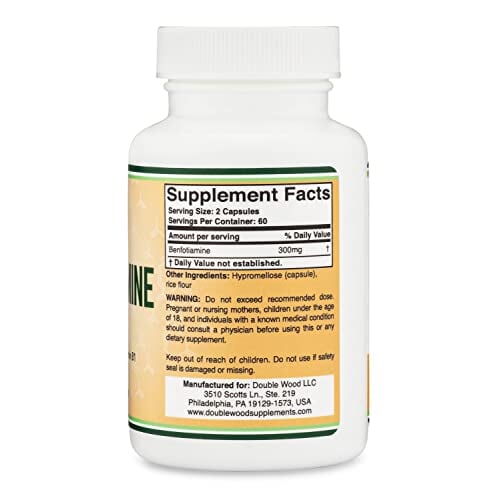 Benfotiamine 300mg by Double Wood Supplements Back to results supps247