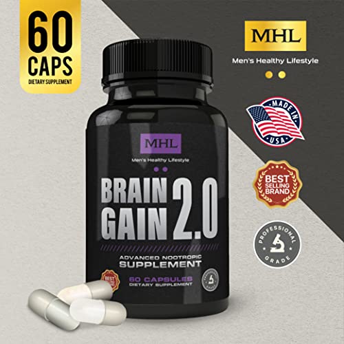 Brain Gain 2.0 by MHL Ginkgo Biloba Supps247