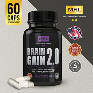 Brain Gain 2.0 by MHL Ginkgo Biloba Supps247
