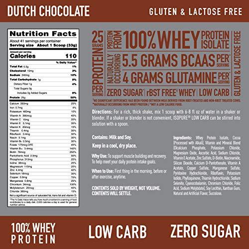 Isopure Low Carb Protein Powder Whey Proteins SUPPS247