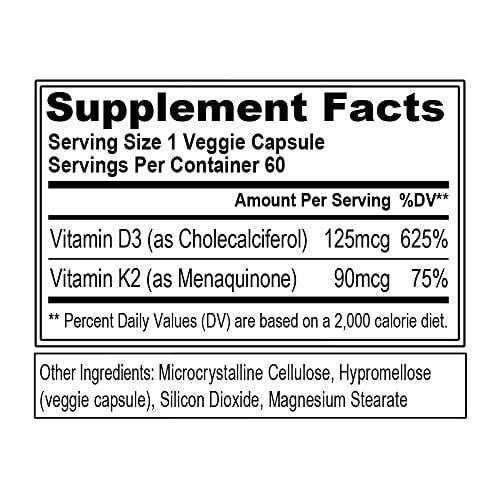 Evlution Nutrition Vitamin D3 + K2 60 Servings Back to results Amazon