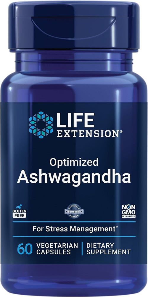 Life Extension, Optimized Ashwagandha, 60 Vegetarian Capsules General Not specified