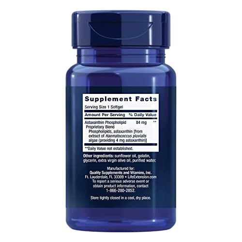 Life Extension Astaxanthin with Phospholipids Softgels, 30 Count Back to results supps247