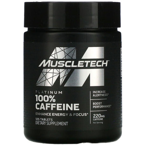 Muscletech, Platinum 100% Caffeine, 220 mg, 125 Tablets General MUSCLETECH