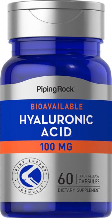 Hyaluronic Acid, 100 mg, 60 Quick Release Caps General SUPPS247
