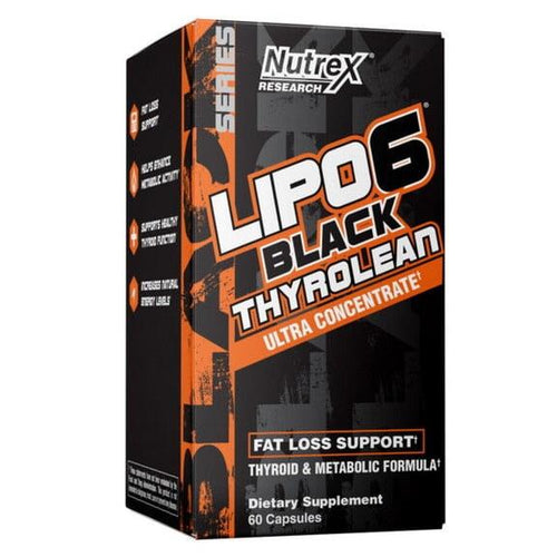 Nutrex Research, LIPO-6 Black Thyrolean, Fat Loss Support, 60 Capsules General Not specified
