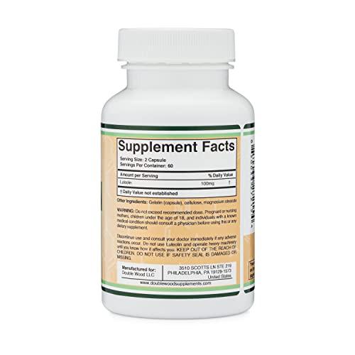 Luteolin Supplement 100mg Servings by Double Wood Back to results Amazon