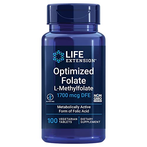 Life Extension 1000 mcg Optimized Folate Tablets, 100 Count Back to results supps247