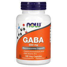 NOW Foods, GABA with Vitamin B-6, 500 mg, 100 Veg Capsules General Not specified