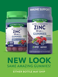 Zinc Gummies | 50mg | 60 Count by Natures Truth Back to results Amazon