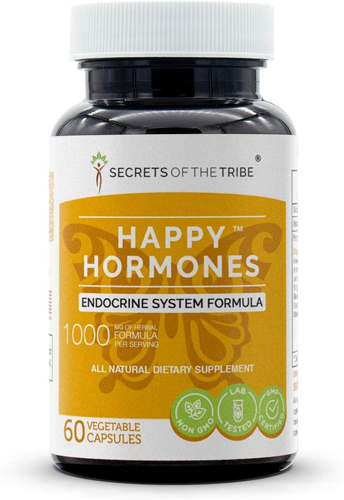 Secrets Of The Tribe - Happy Hormones, Endocrine System Formula, Herbal Supplement Blend (60 Capsules) Back to results supps247 60 Capsules