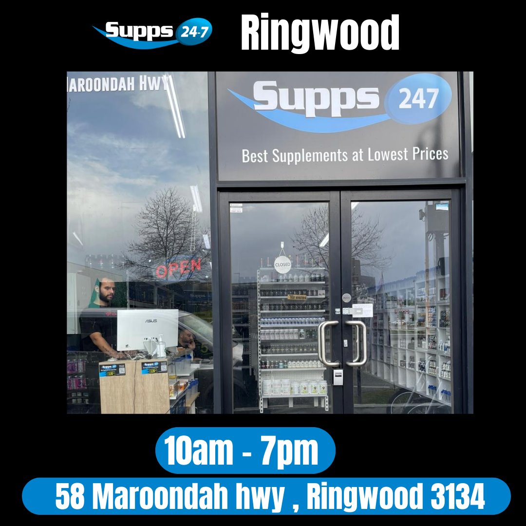 Supps247 proud to announce the opening of their new store in Ringwood.