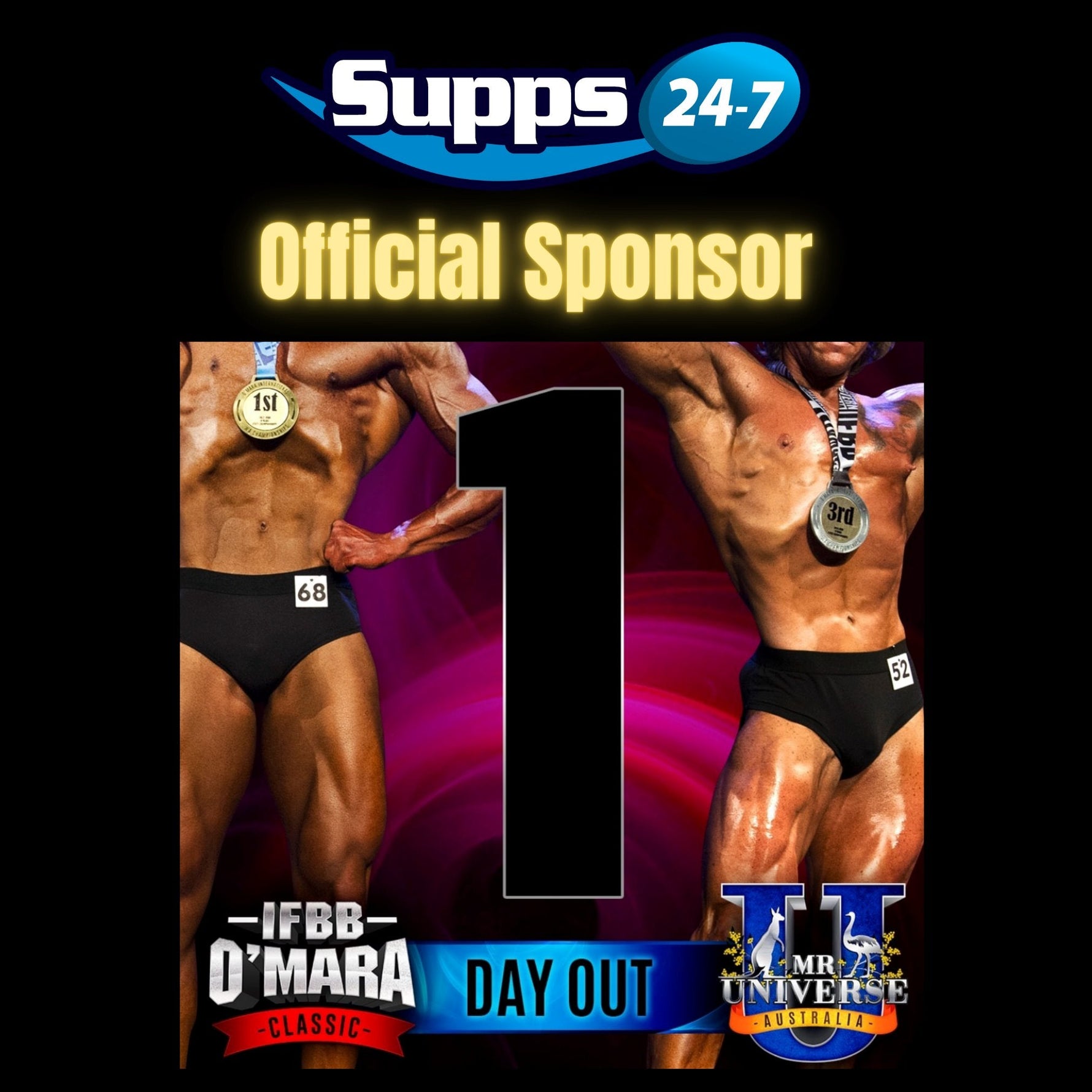 Supps247 Takes the Lead: Proud Sponsor of Mr. Universe Australia.