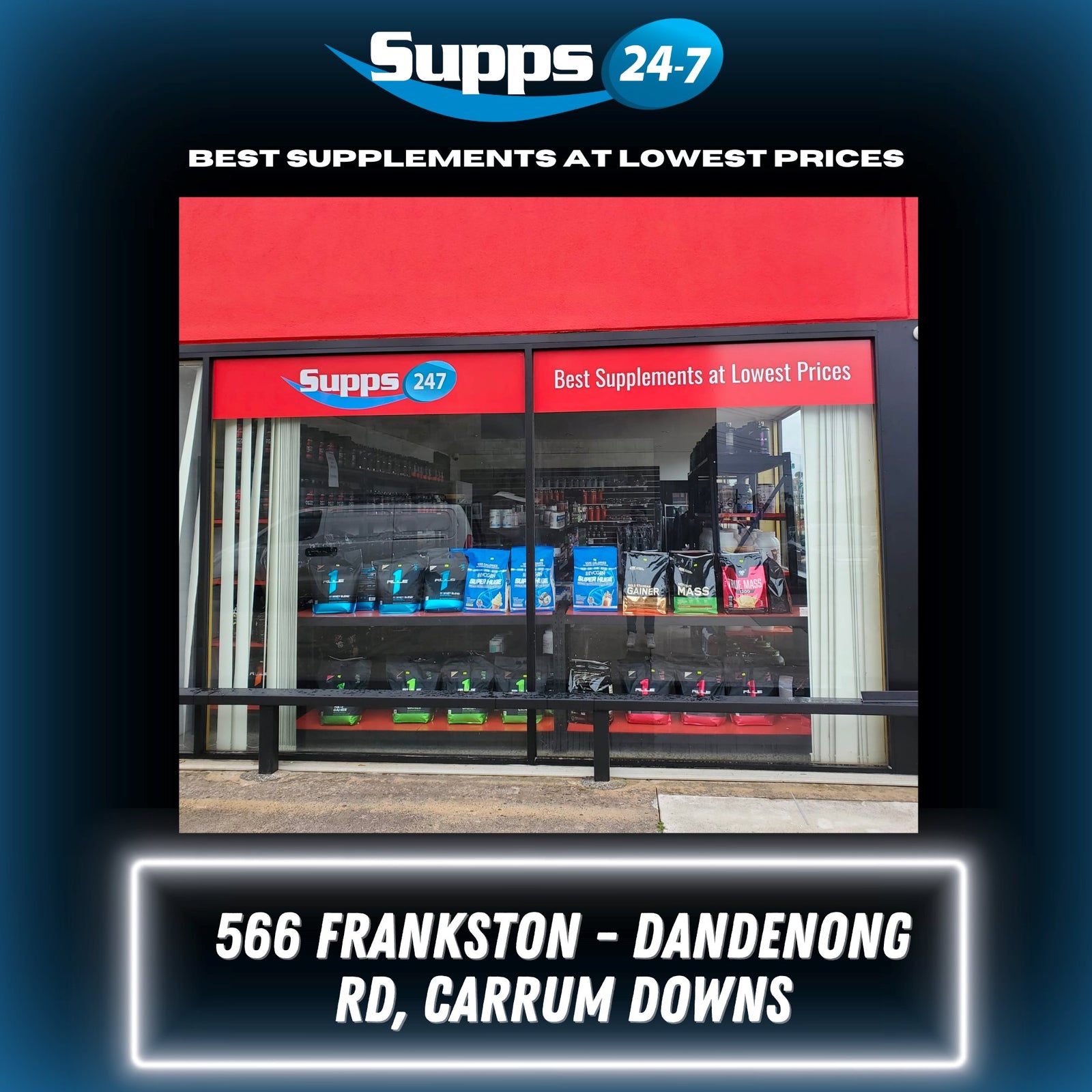 Supps247 Expands: Welcome to Our Brand-New Location in Carrum Downs!