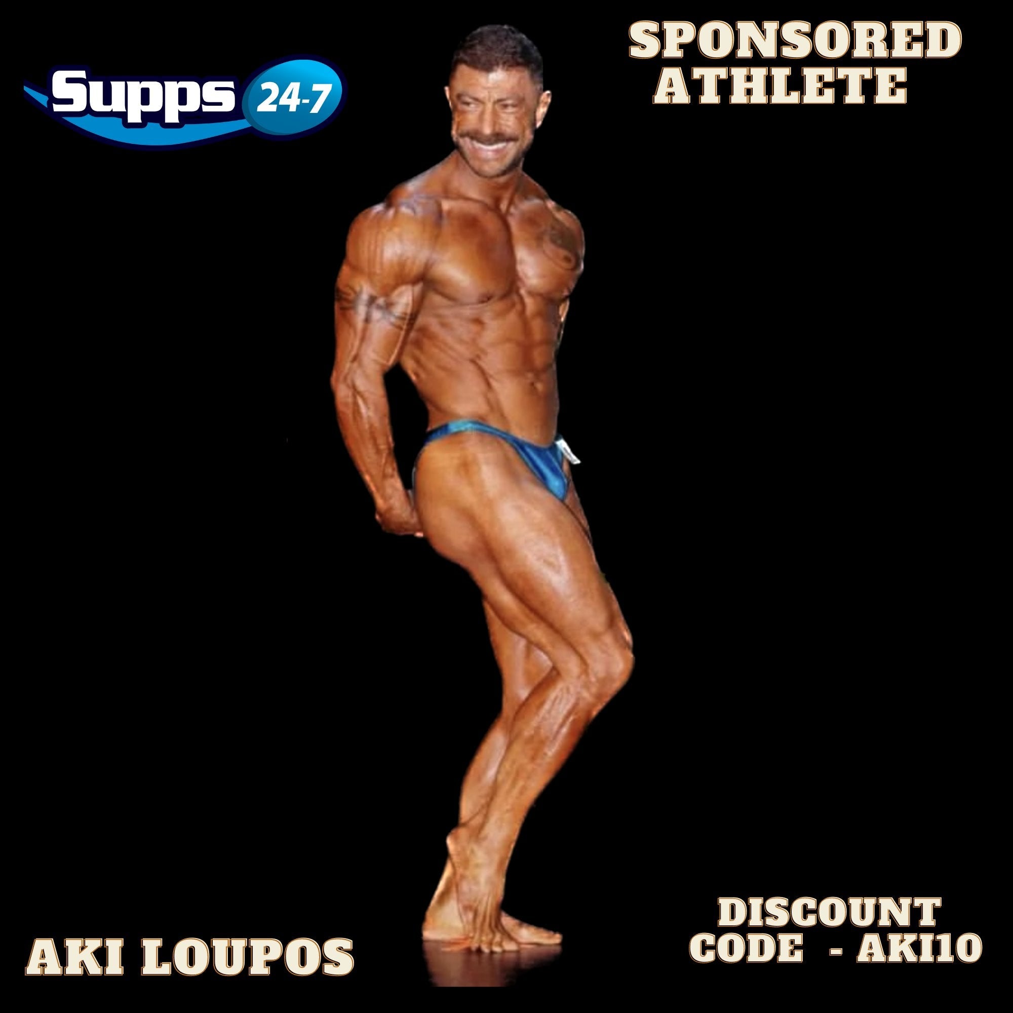 AKI Loupos sponsored athlete by Supps247.