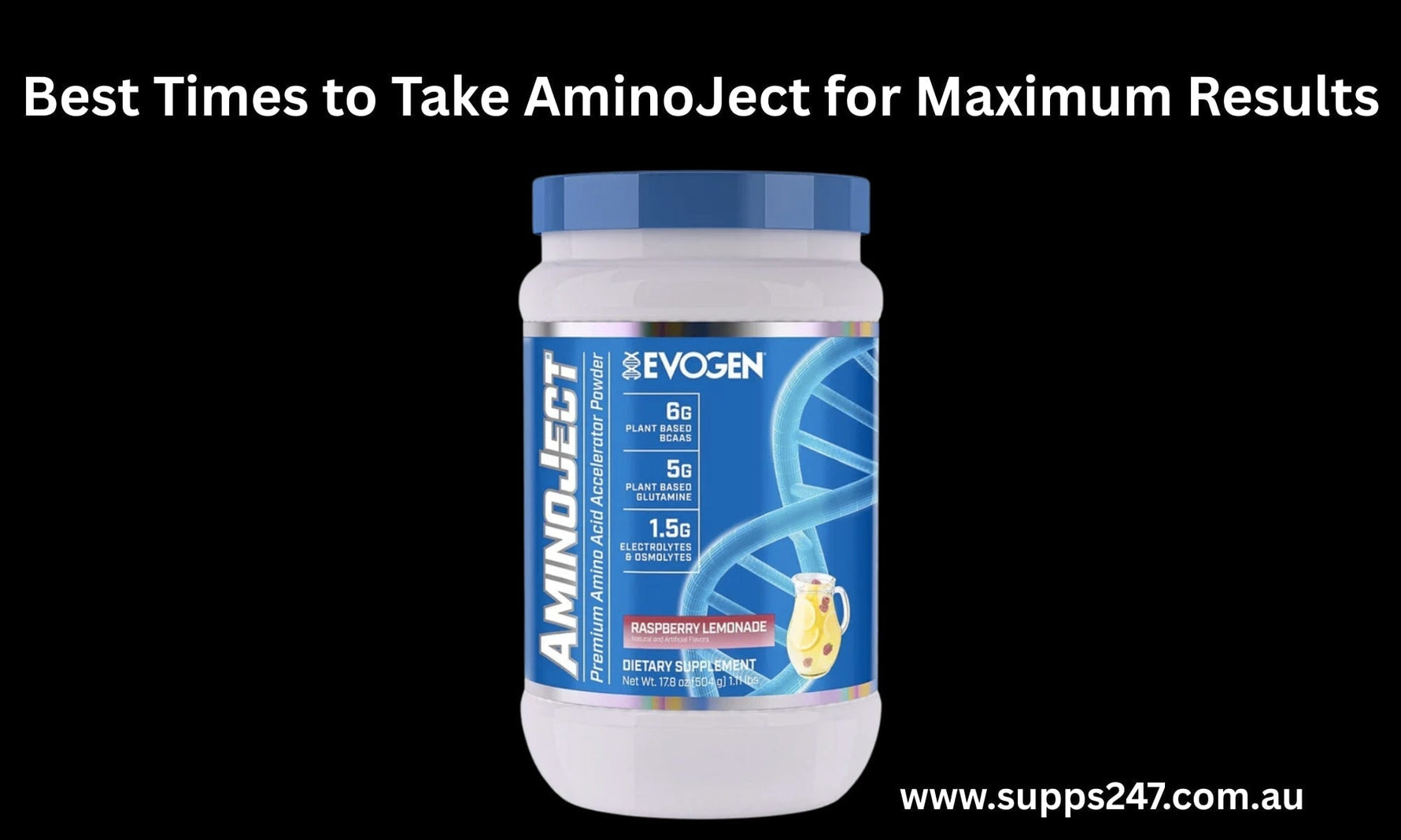 Best Times to Take AminoJect for Maximum Results.