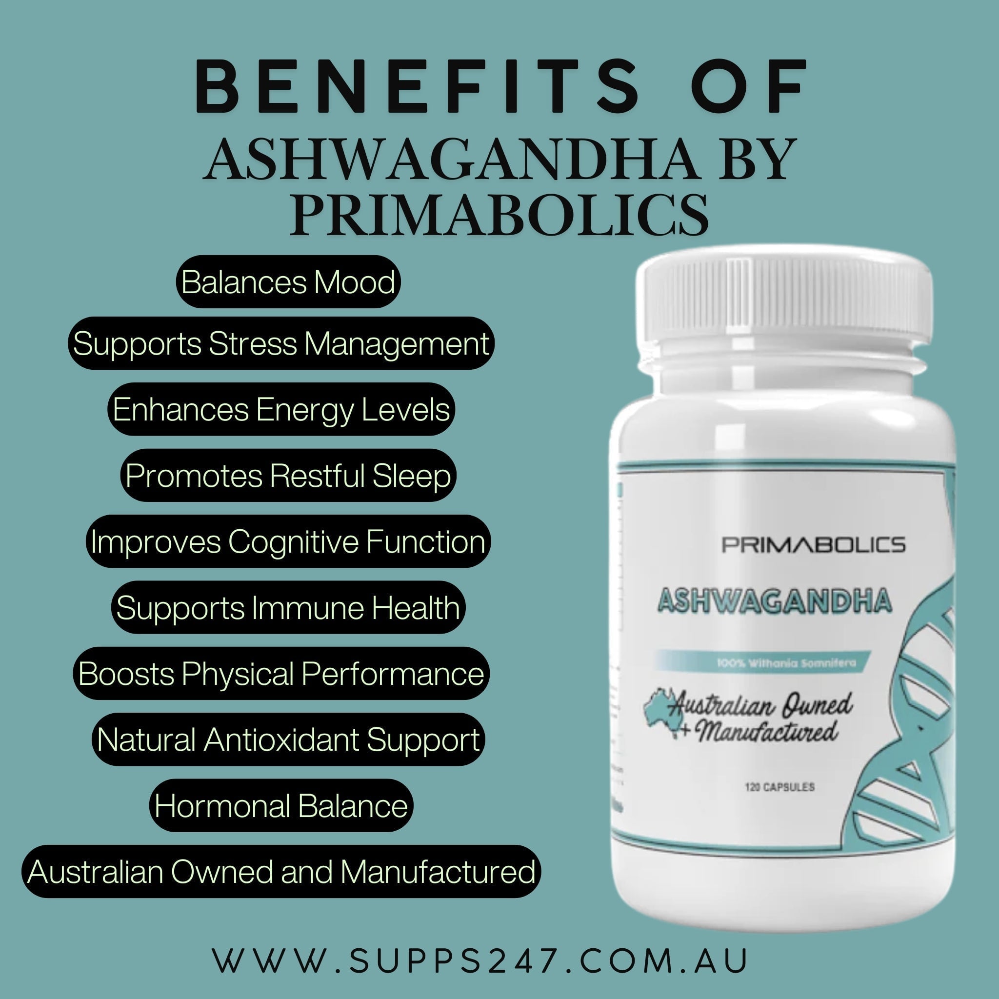Discover the Benefits of Ashwagandha by Primabolics