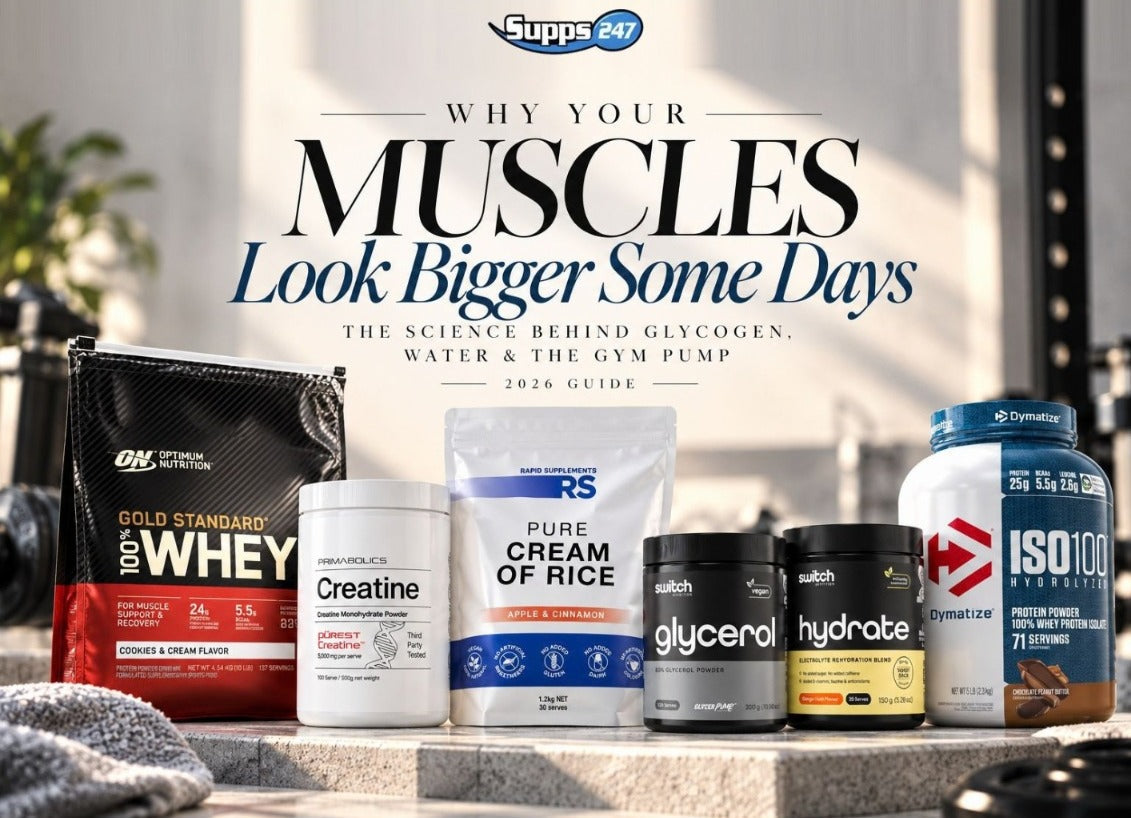Why Your Muscles Look Bigger Some Days: The Science Behind Glycogen, Water & the Gym Pump (2026 Guide)
