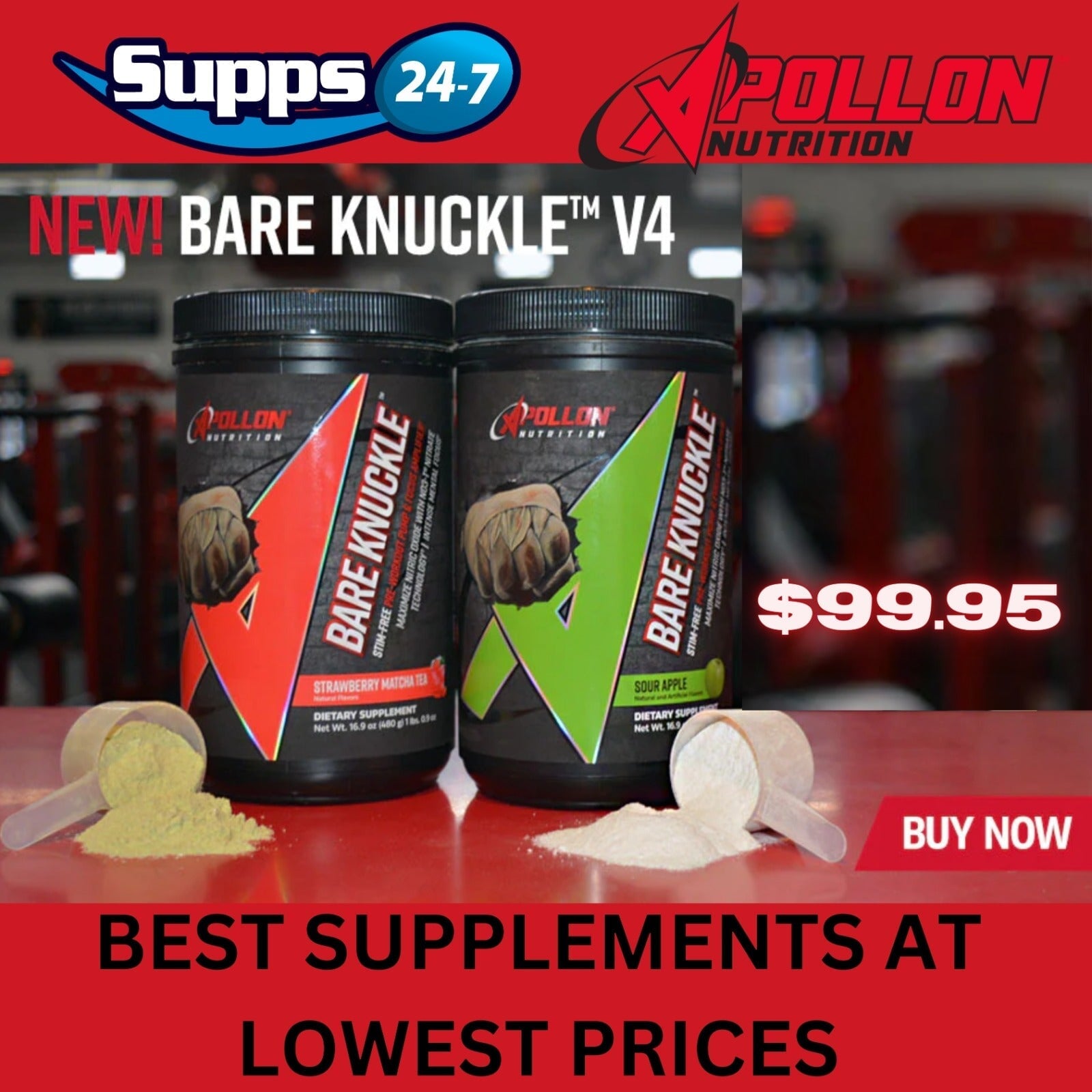 Bare Knuckle: The Ultimate Non-Stimulant Pre-Workout - Buy One, Get One Free at Supps247